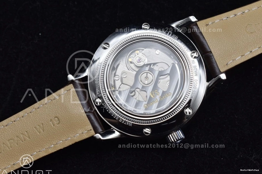 886 Leather Strap GSF 1:1 GMT Seiko NH Elegance Dial on SS Grand Brown Best Cream Reliable Edition 0710